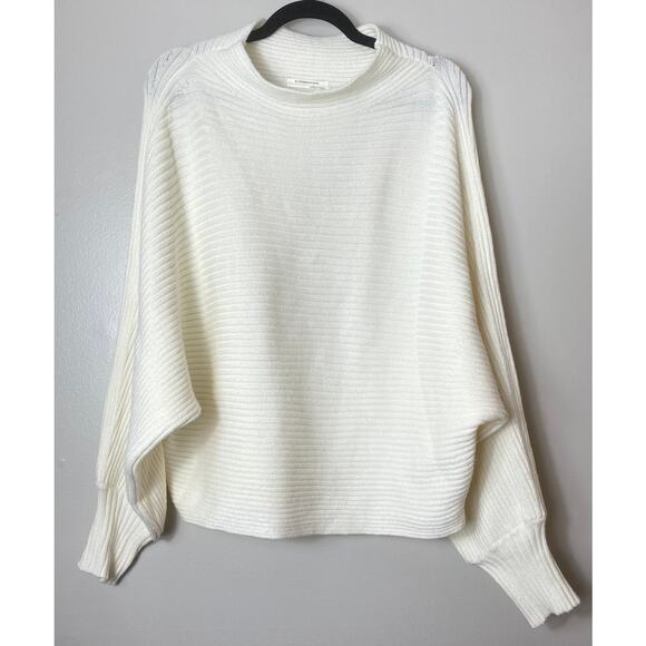 ANTHROPOLOGIE SWEATER 1X PLUS KNIT WHITE PREPPY CLASSY - Picture 3 of 11